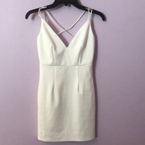 White form fitting dress